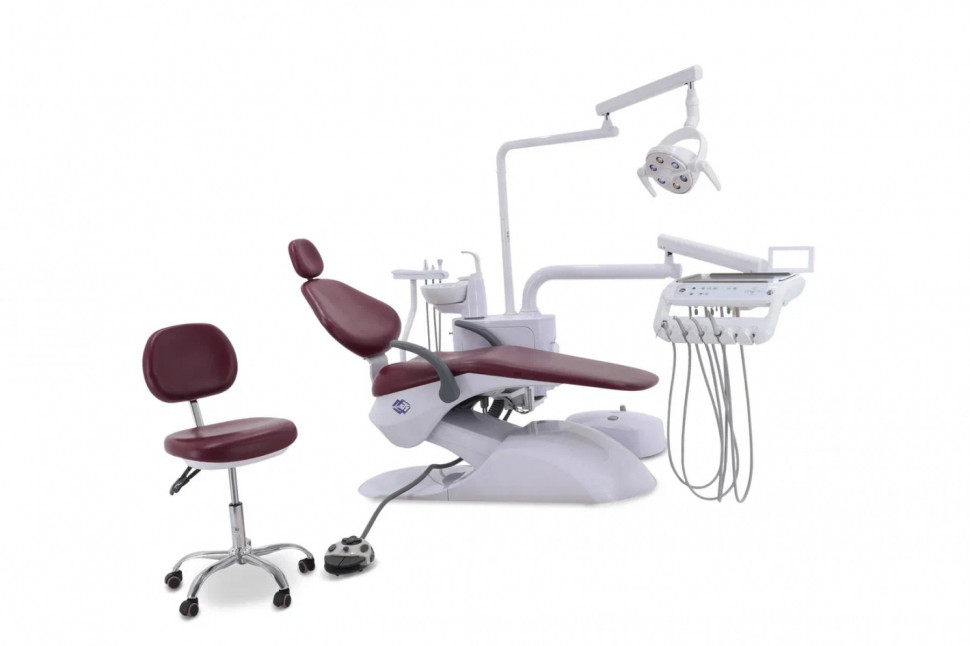 Стоматологическая установка CQ-216 (СО-002М-01) бордо, нижняя подача