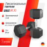 Гантель гексагональная UNIX Fit обрезиненная 30 кг / шт.